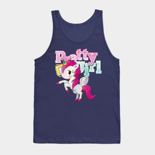 Unicorn Pretty Girl Tank Top